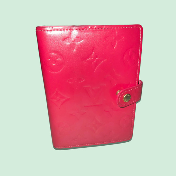 LOUIS VUITTON Small Pink Monogram Ring Agenda Cover - Picture 5 of 13
